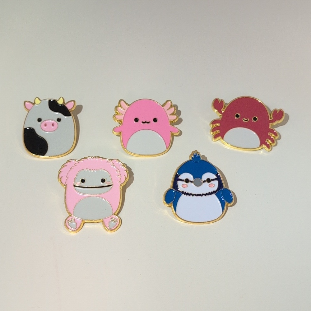 Squishmallows Enamel Pin Collection (5 Pins)